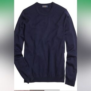 Brooks brothers Saxon wool navy crew neck sweater
